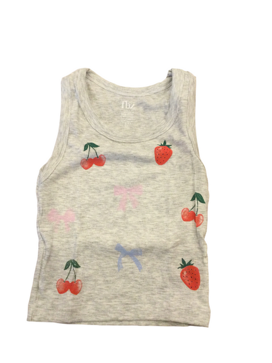 Flowers by Zoe cherry and bow tank top toddler