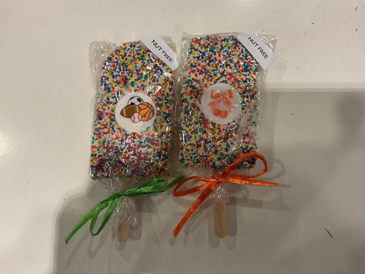 Rice Krispie Popsicles