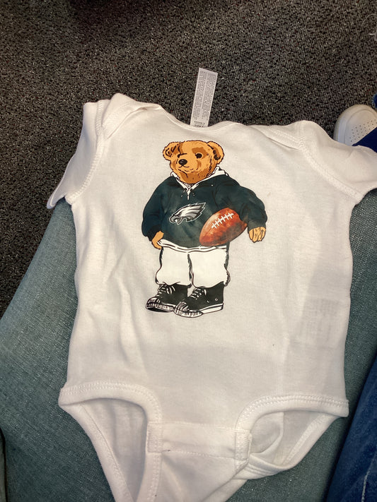 Infant Polo Bear Eagles onesie