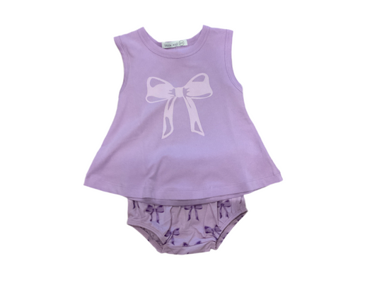Little Mish Lilac Bow swing set