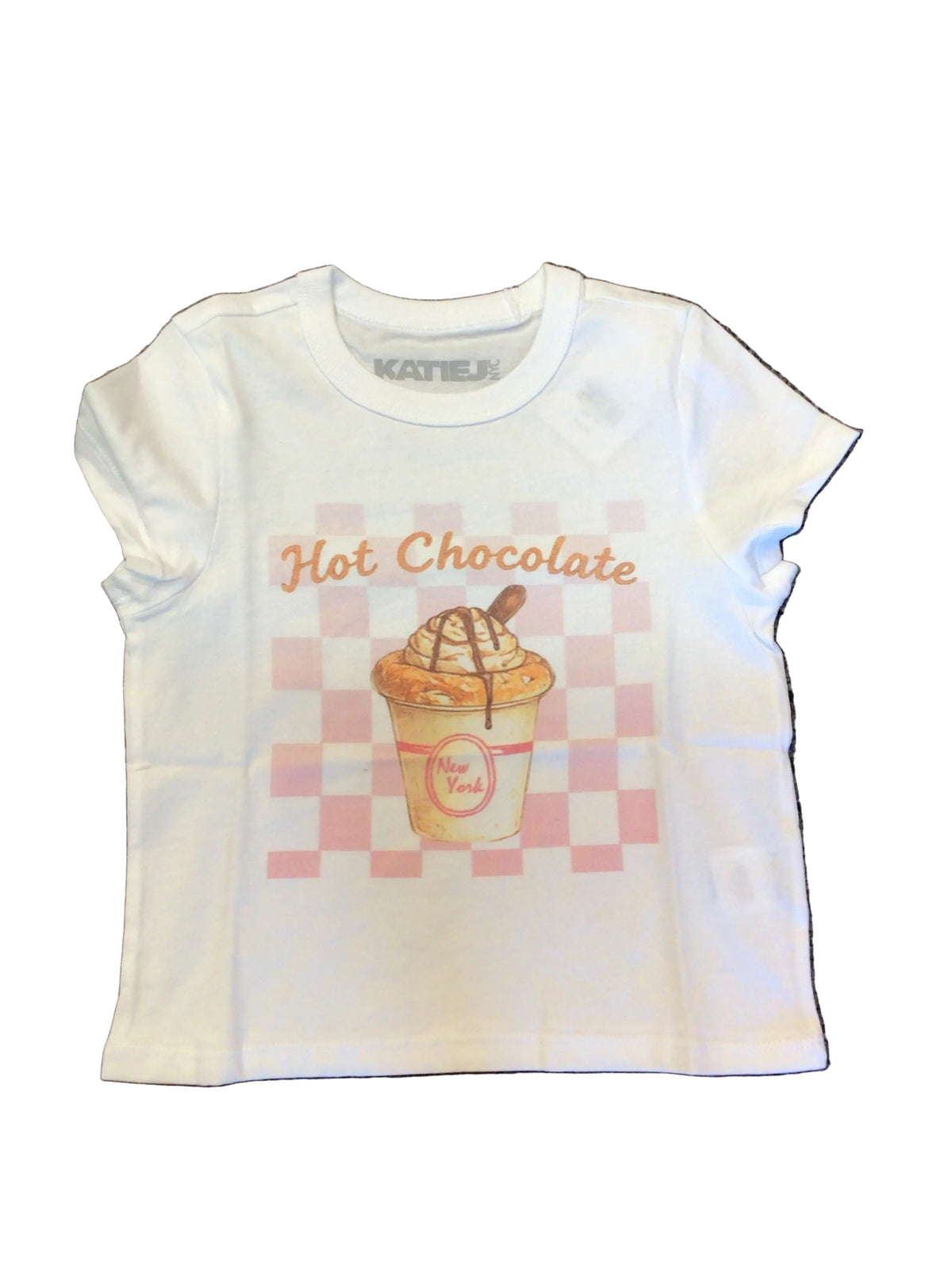 Hot chocolate white tshirt
