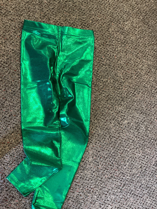 Dori Creation Green shiny leggings