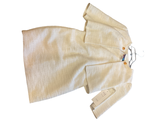By Debra Cream tweed dress w/Jacket
