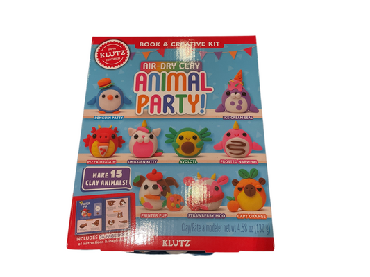 Air dry clay animal party