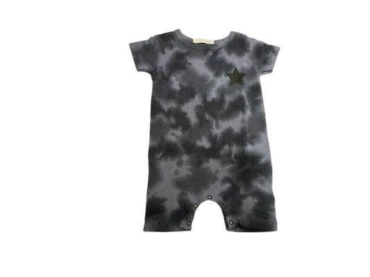 Little Mish Tie Dye Check Shortall