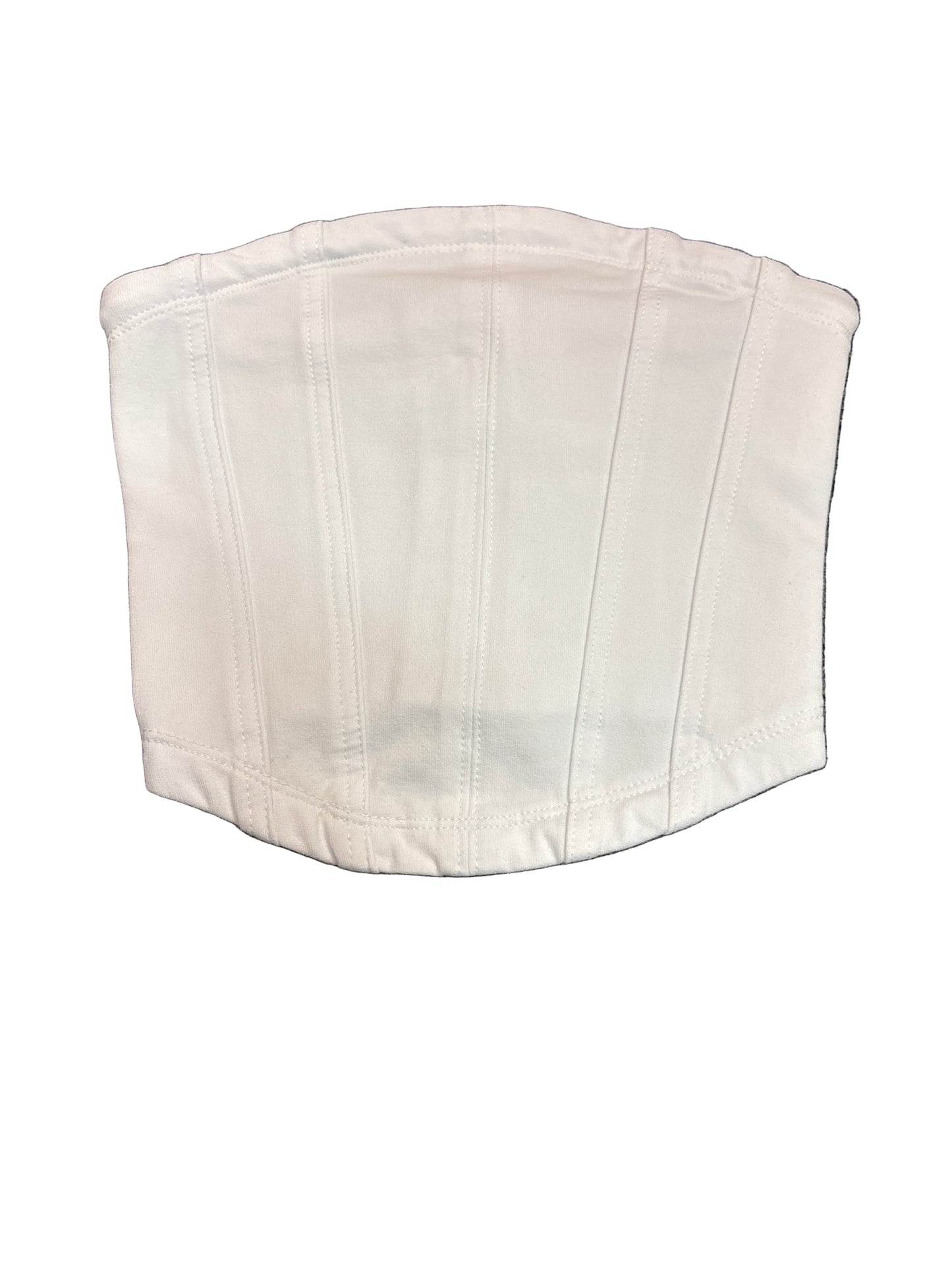 White strapless bodice top
