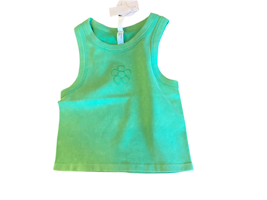 Green flower tank