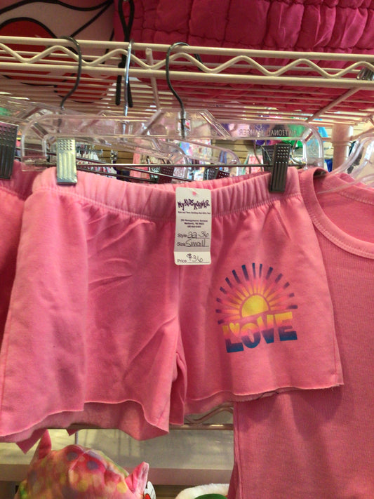 Firehouse sunshine love pink sweat short