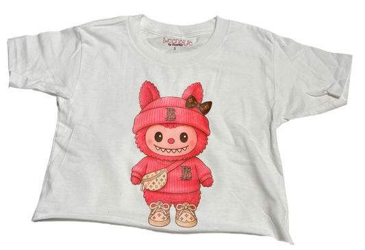 Pink Monster Print Tee