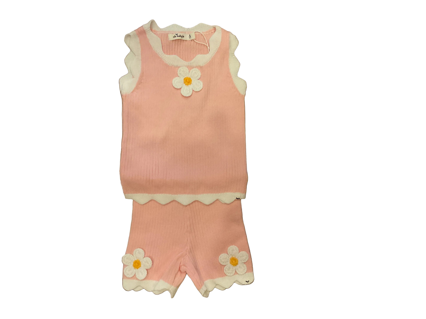 Crochet daisies chloe tank & short set