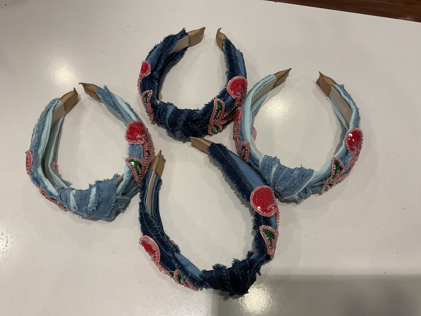 Jean Headband with Cherries