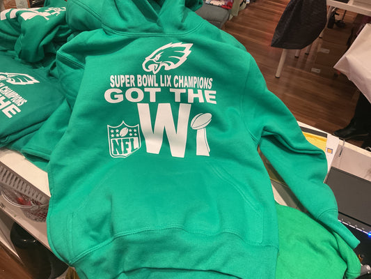 Mkk green Super Bowl hoodie