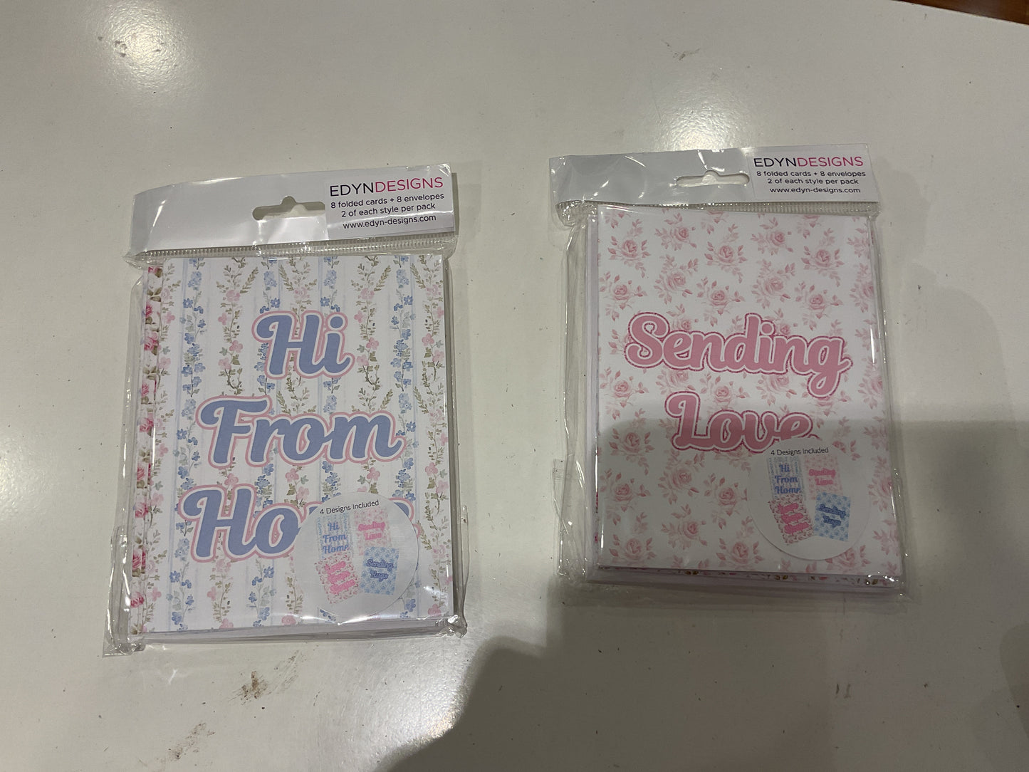 Floral fun folded note cards