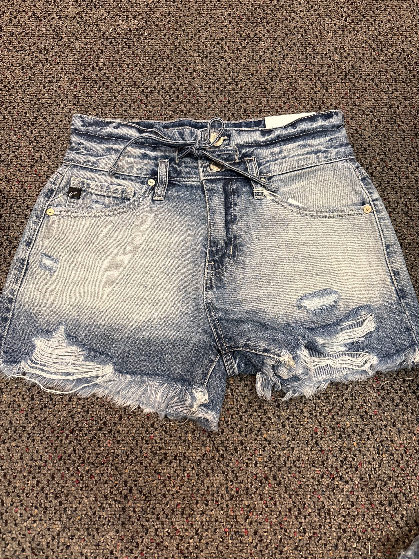 KanCan high waist paperbag short