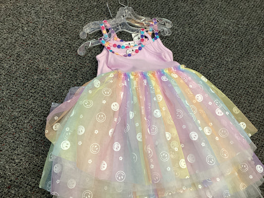 Petite Hailey purple smile tulle dress