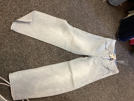 Tractor wide leg indigo jean