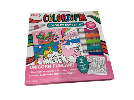 Ooly Colortopia color by number set