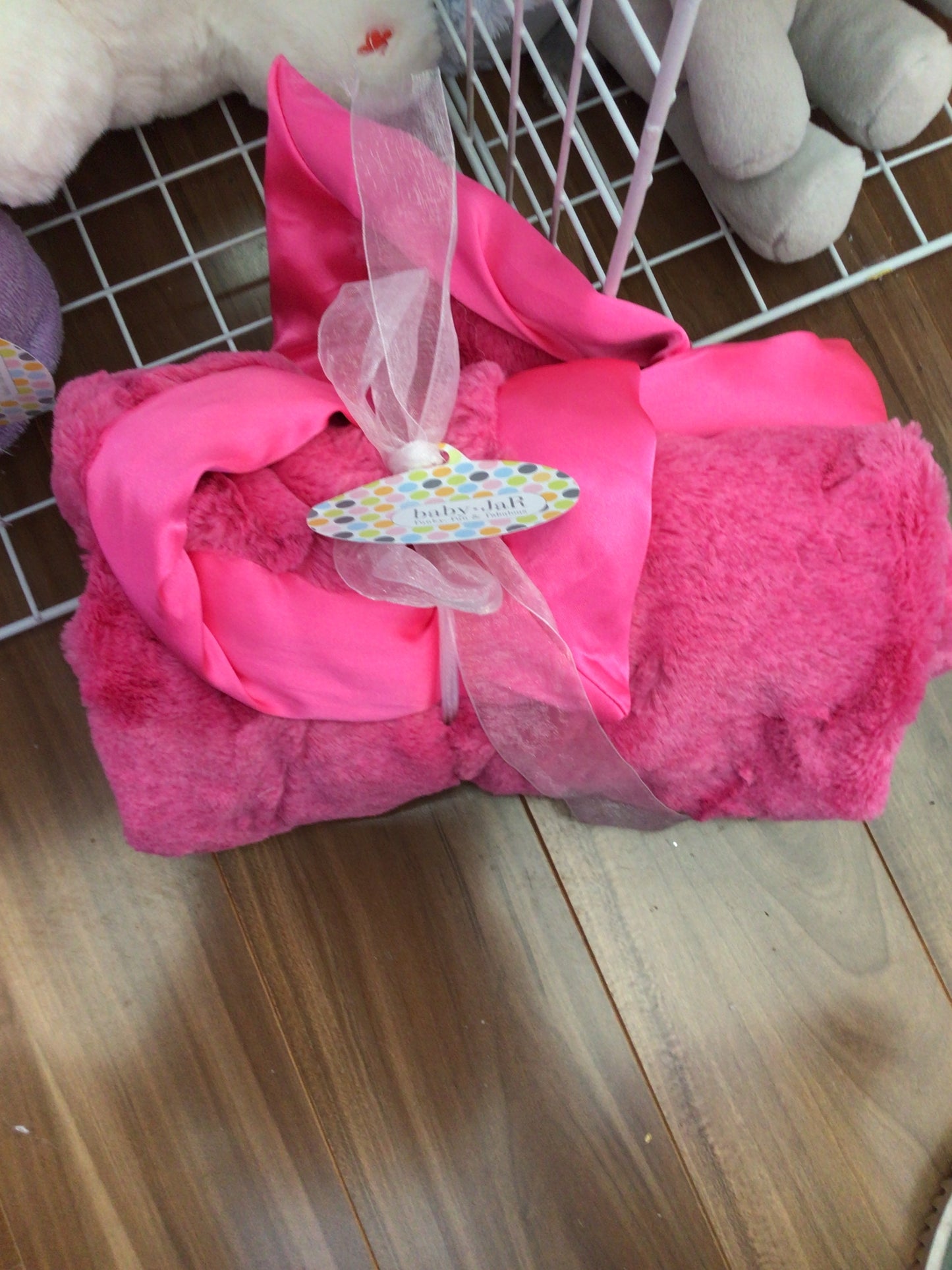 Baby Jar hot pink blanket