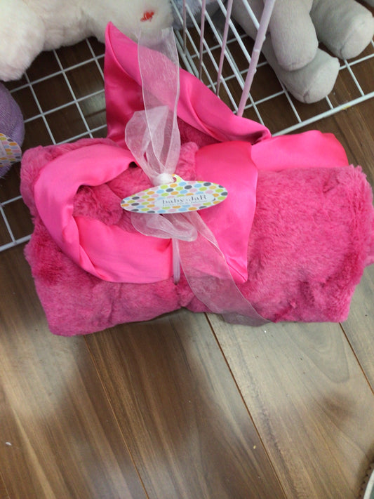 Baby Jar hot pink blanket