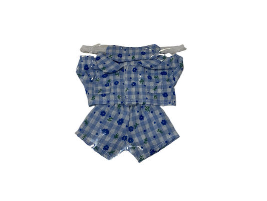 Little Monster Blue Floral set