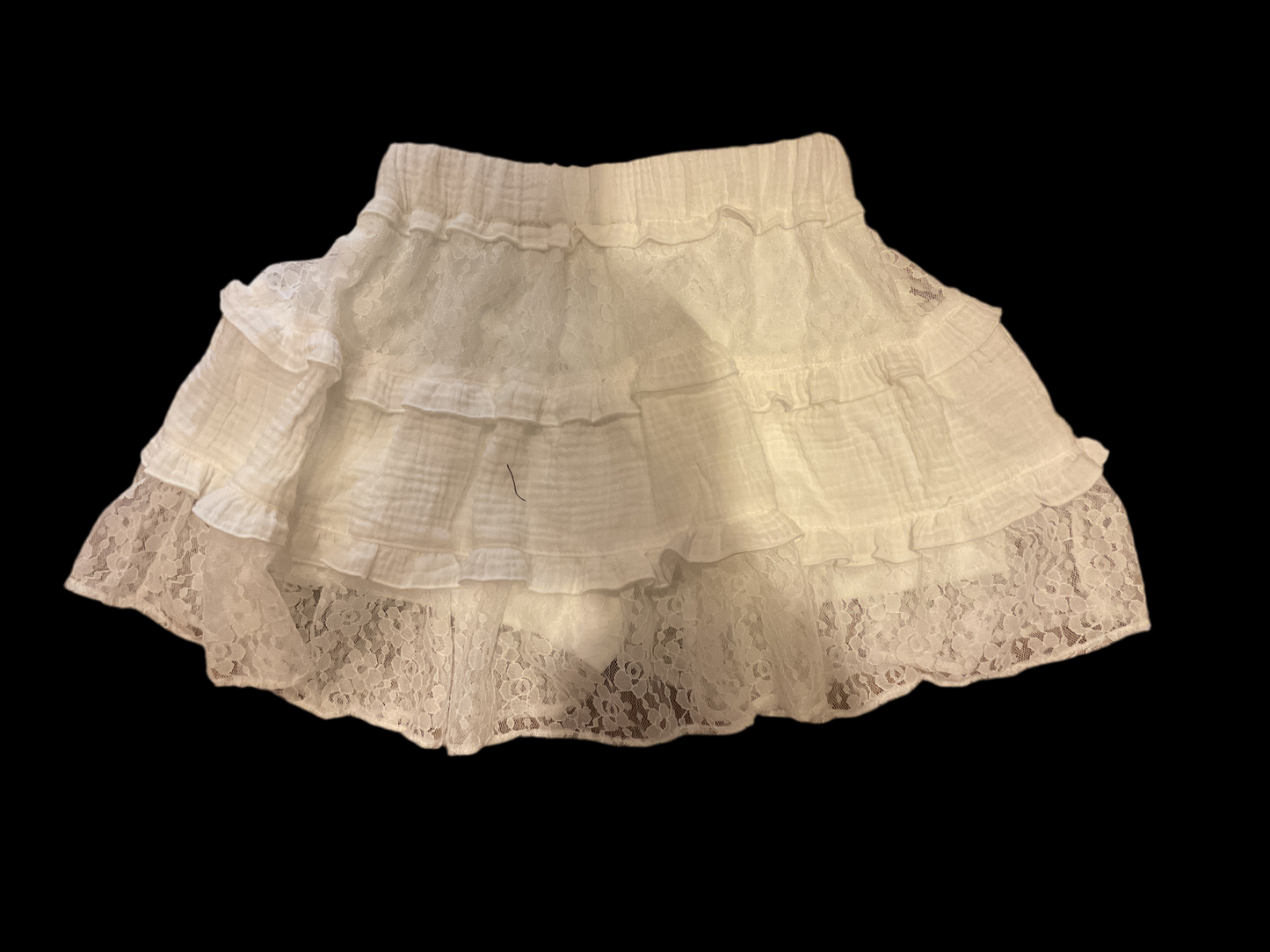 FBZ white lace skirt