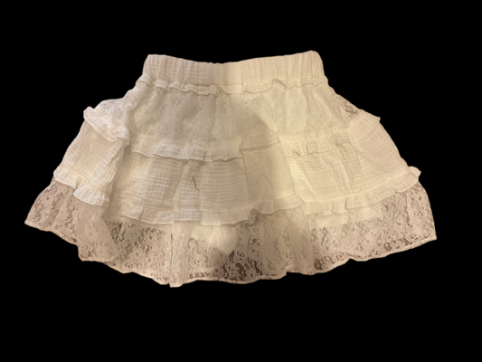 FBZ white lace skirt