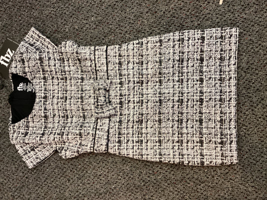 FBZ Blk&White tweed dress