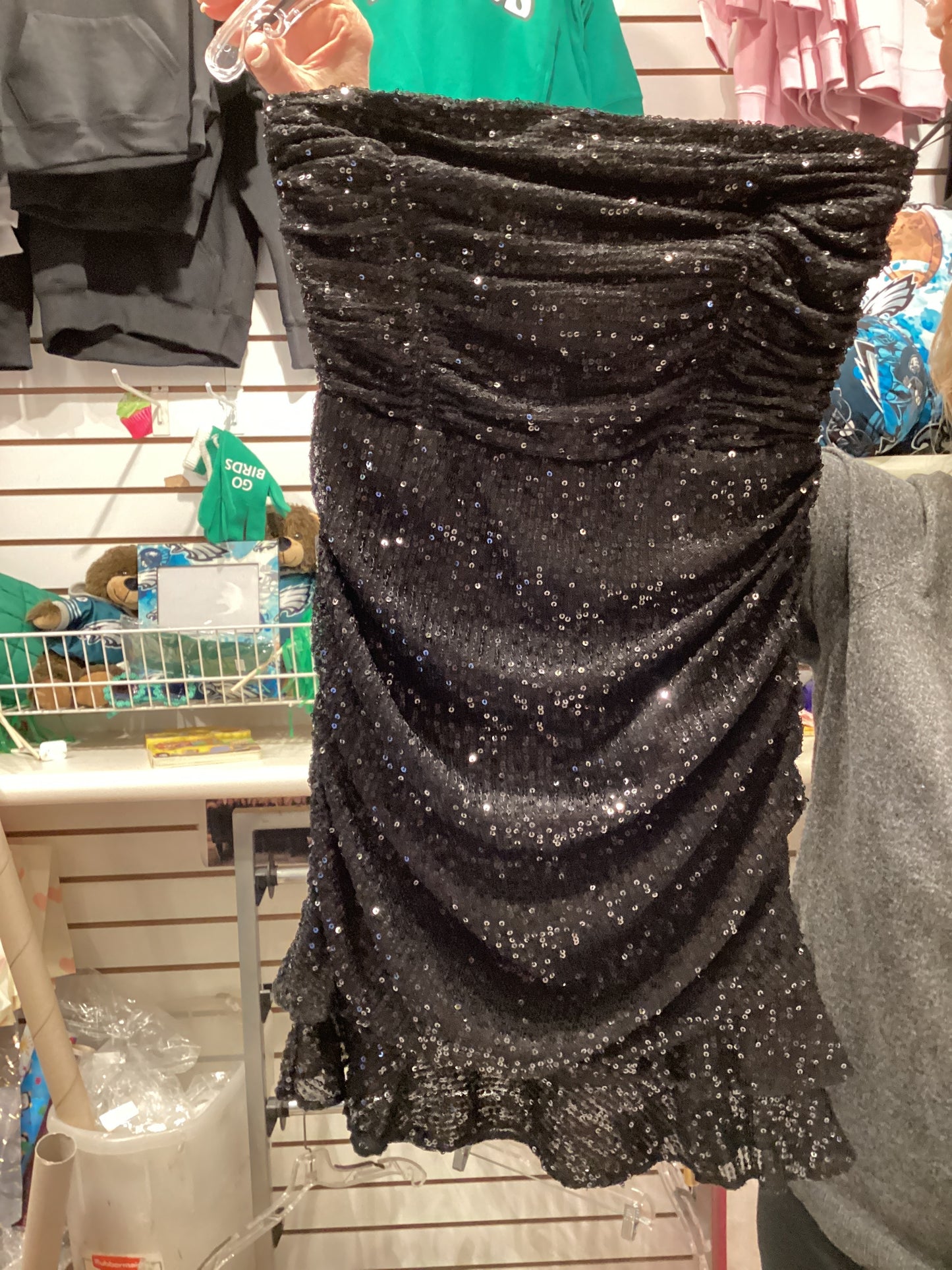 Gold Rush black sparkle dress