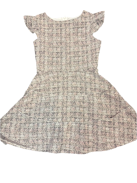 Jr Pink/black tier dress