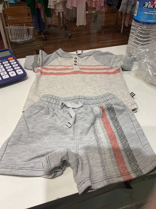 Splendid 2pc grey short set