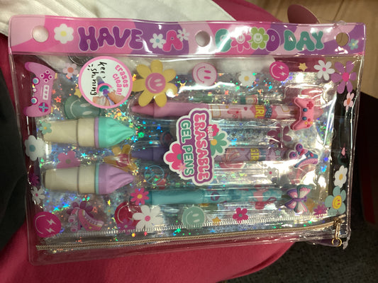 Hot Focus erasable clickable gel pens