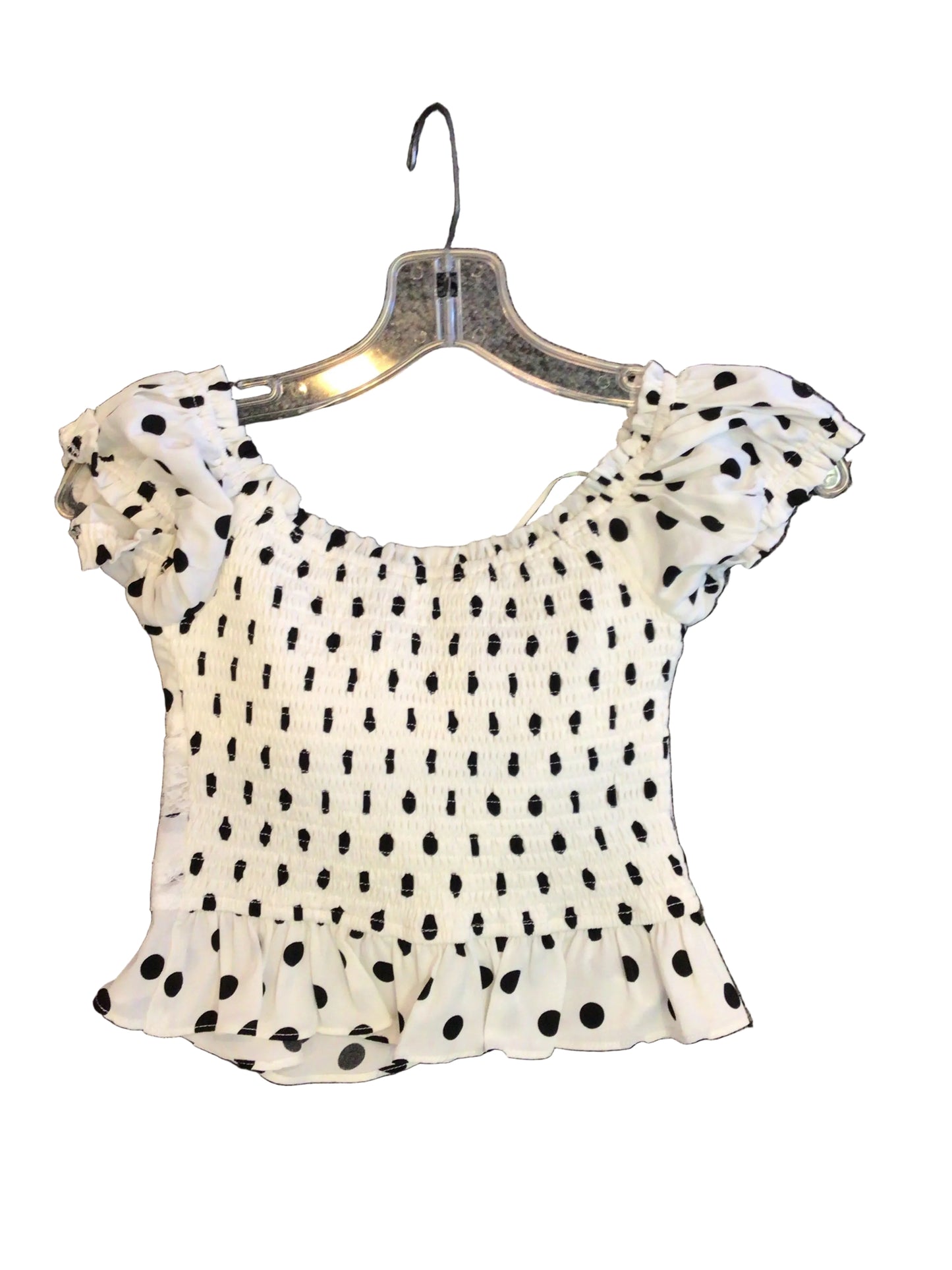 Le Lis polka dot ruffle top