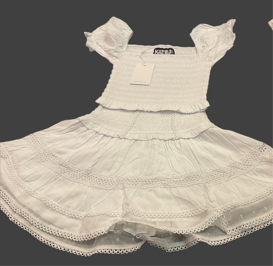 KatieJ Lara ruffle skirt w/marleetop White