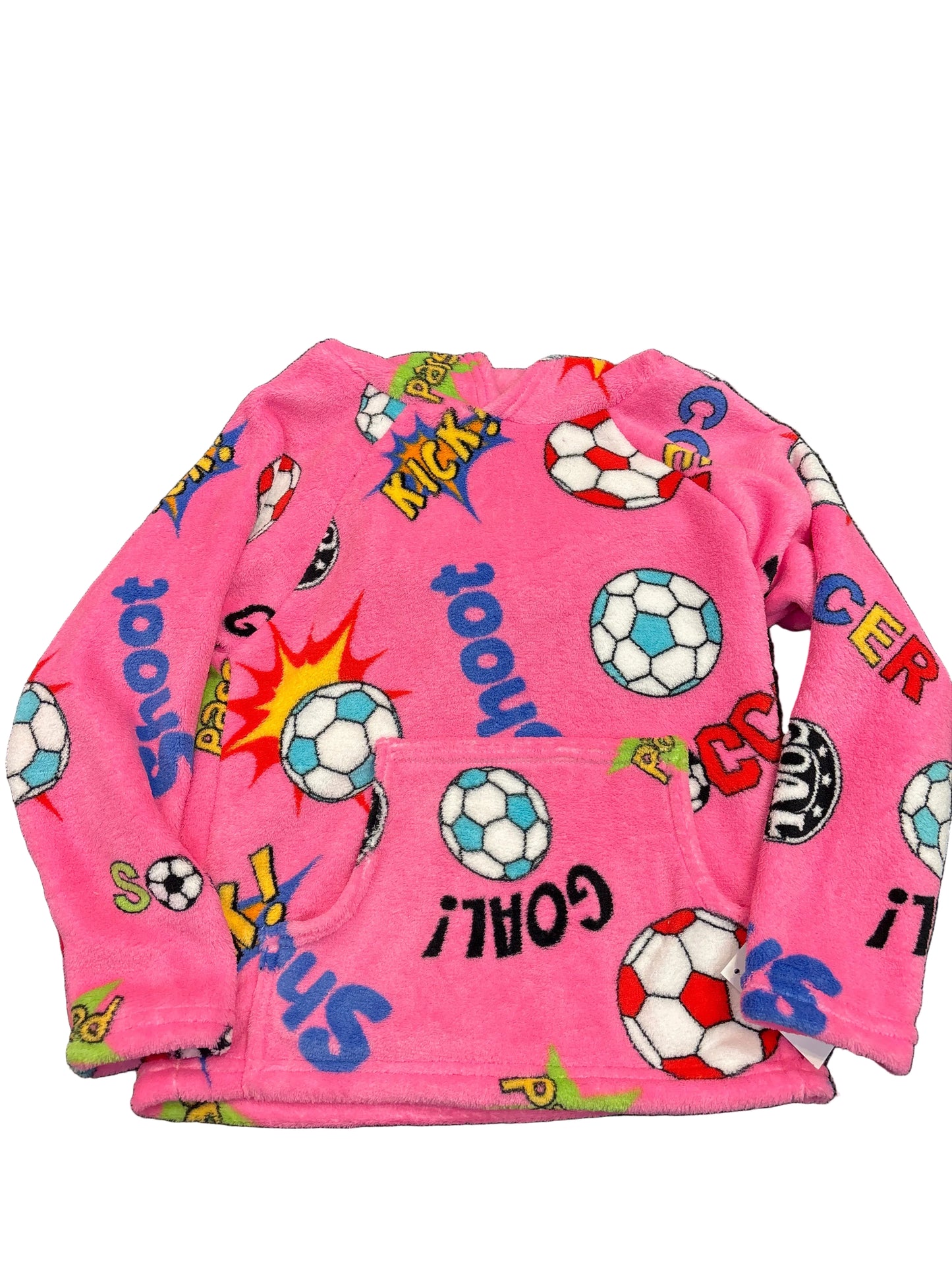 Love and kisses pink soccer