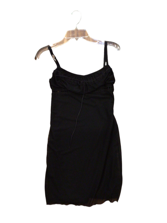 Cheryl kids black mesh dress with bow