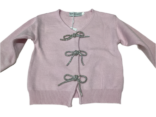 Pink bow sweater