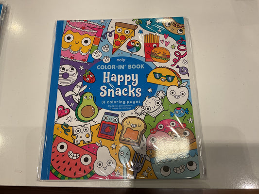 Ooly Happy Snacks Coloring book