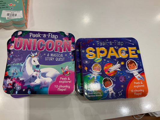 Peek a flap books