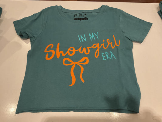 Showgirl Era oversized Crop Tee