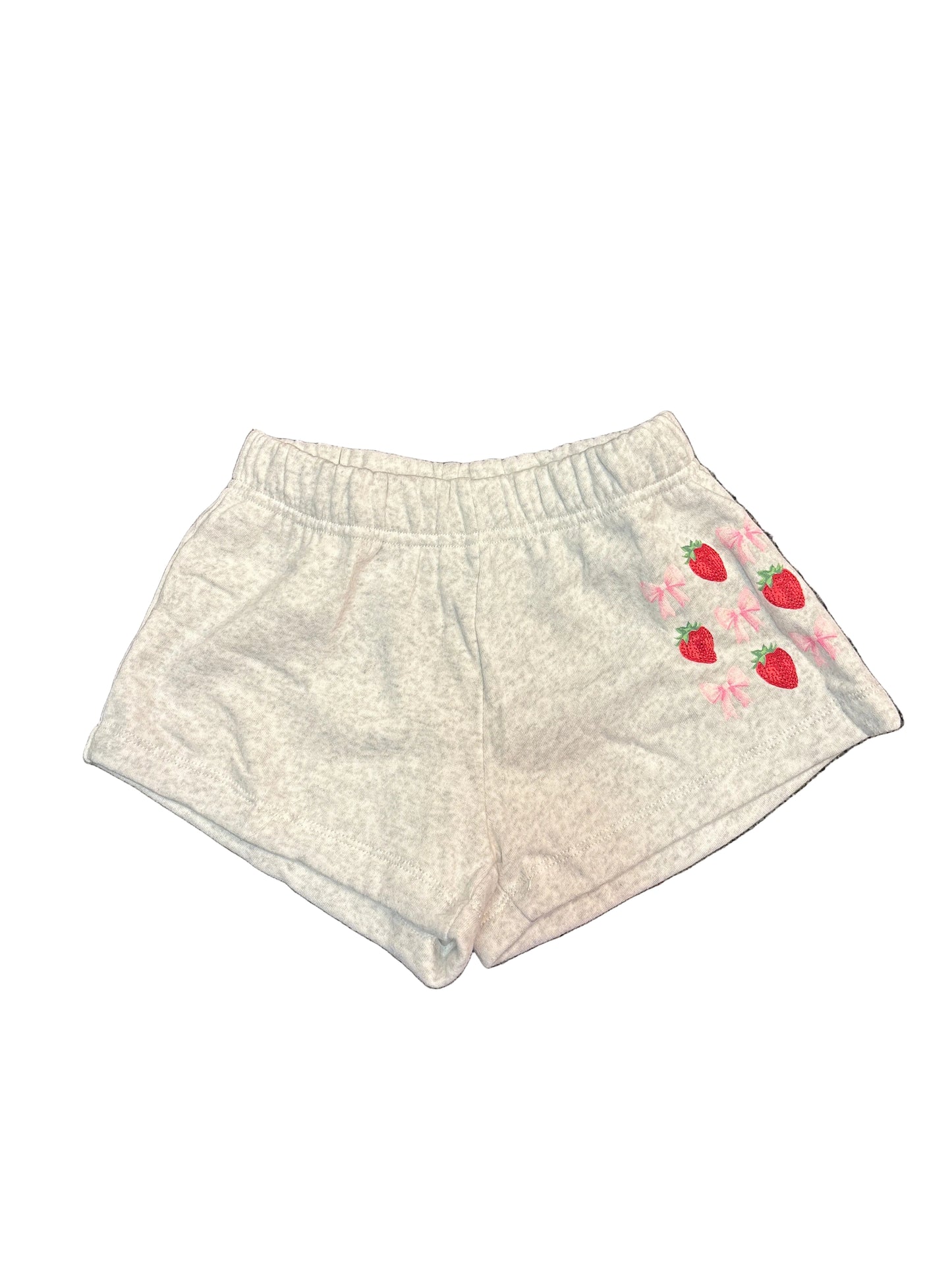 Grey bow and strawberry shorts