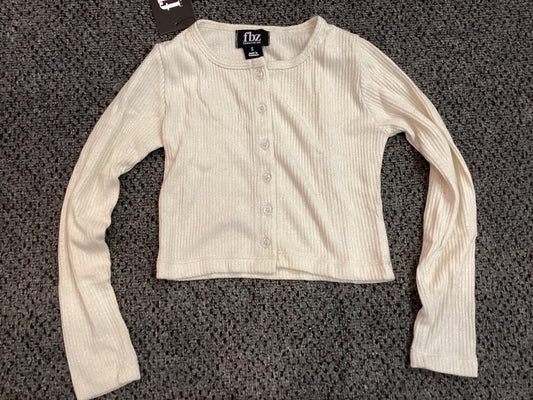 FBZ cream sparkle crew L/S