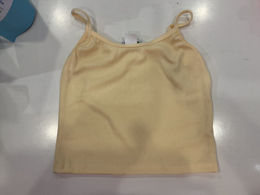 Yellow pointelle cami