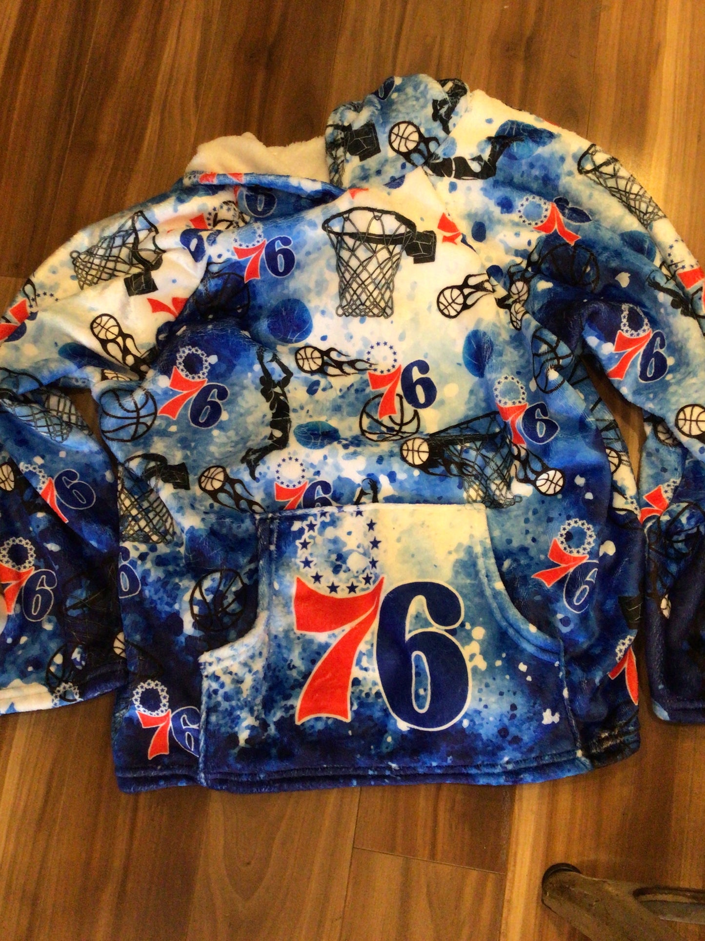 Penelope Wildberry fuzzy hoodie Sixers