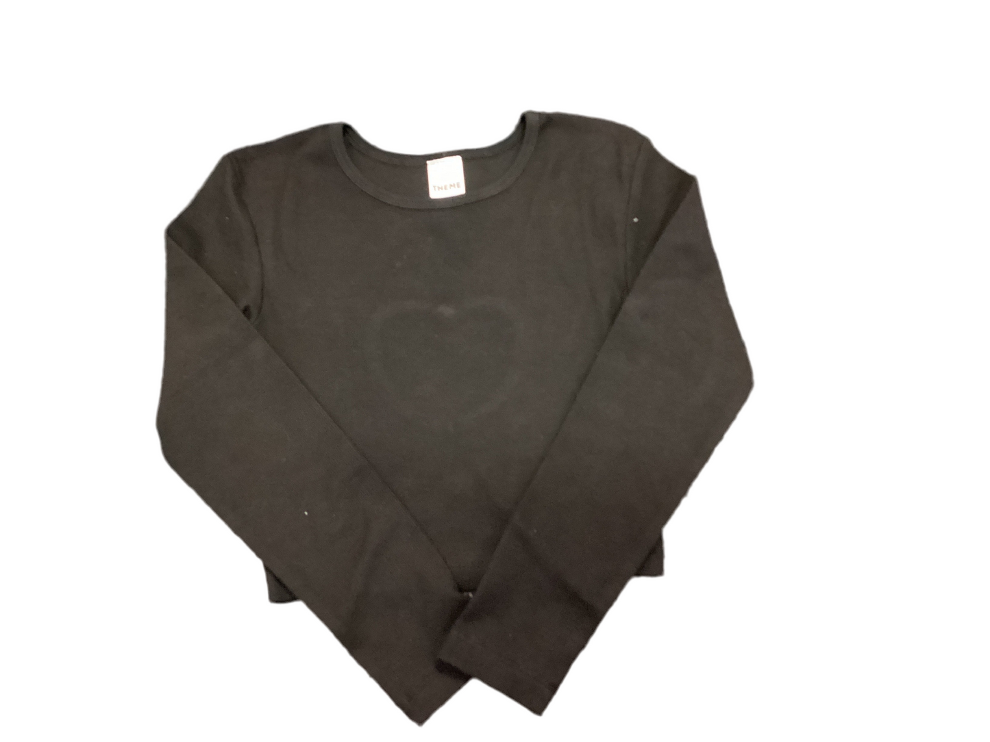 Sloane black long sleeve heart cut out