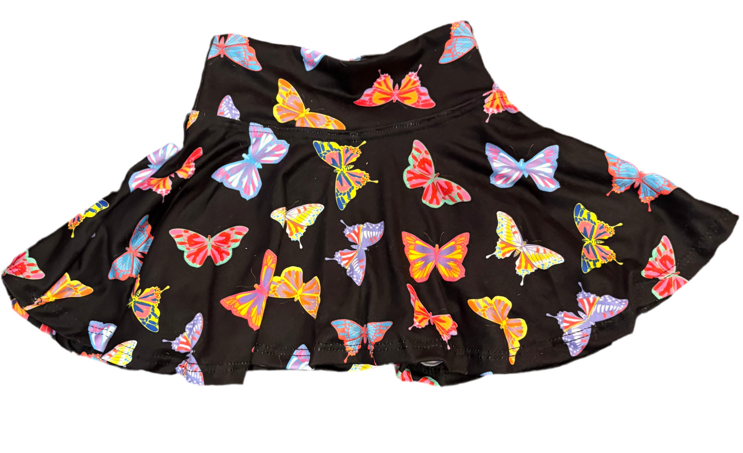 Black w/ Butterflies Skort