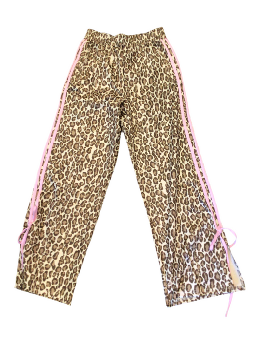 Le Lis Cheetah Bow track pants