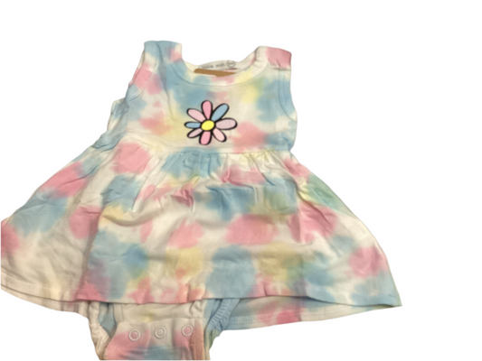 Little Mish tie dye flower dress