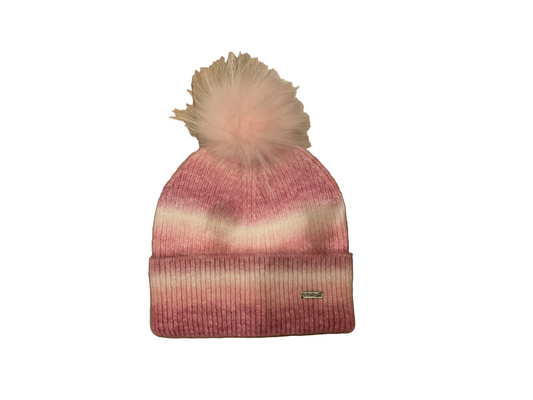 Ombre hat with fur