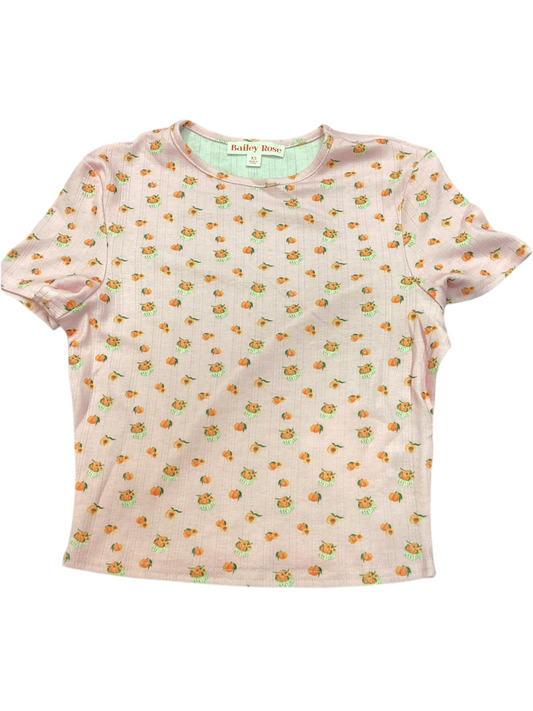 Peaches tshirt pink