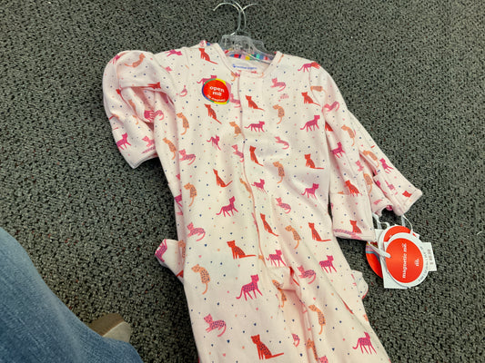 Magnetic Me pink cheetah Bonita onesie